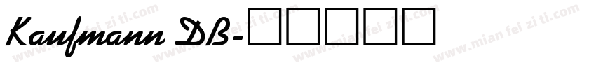 Kaufmann DB字体转换